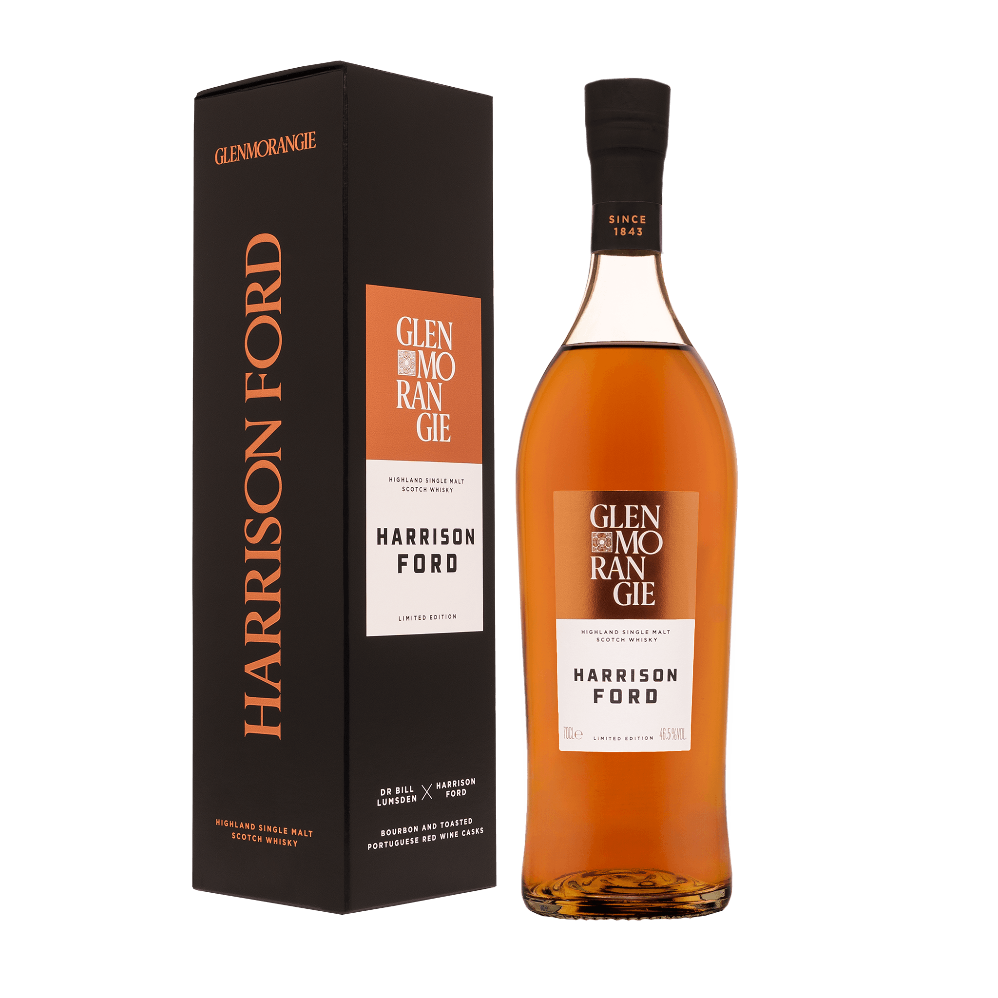 Whisky Glenmorangie Harrison Ford Limited Edition med gaveæske