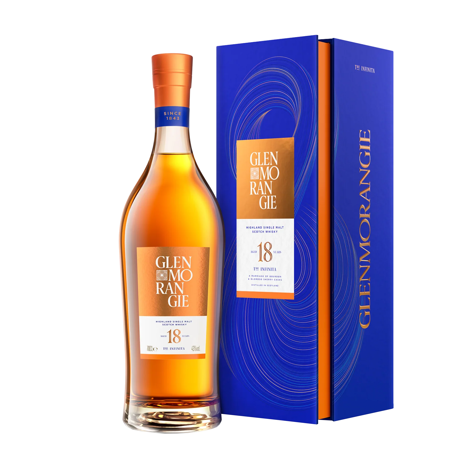 Glenmorangie Glenmorangie The Infinita 18 Years Old 70 cl. 43% med gaveæske - PremiumBottles