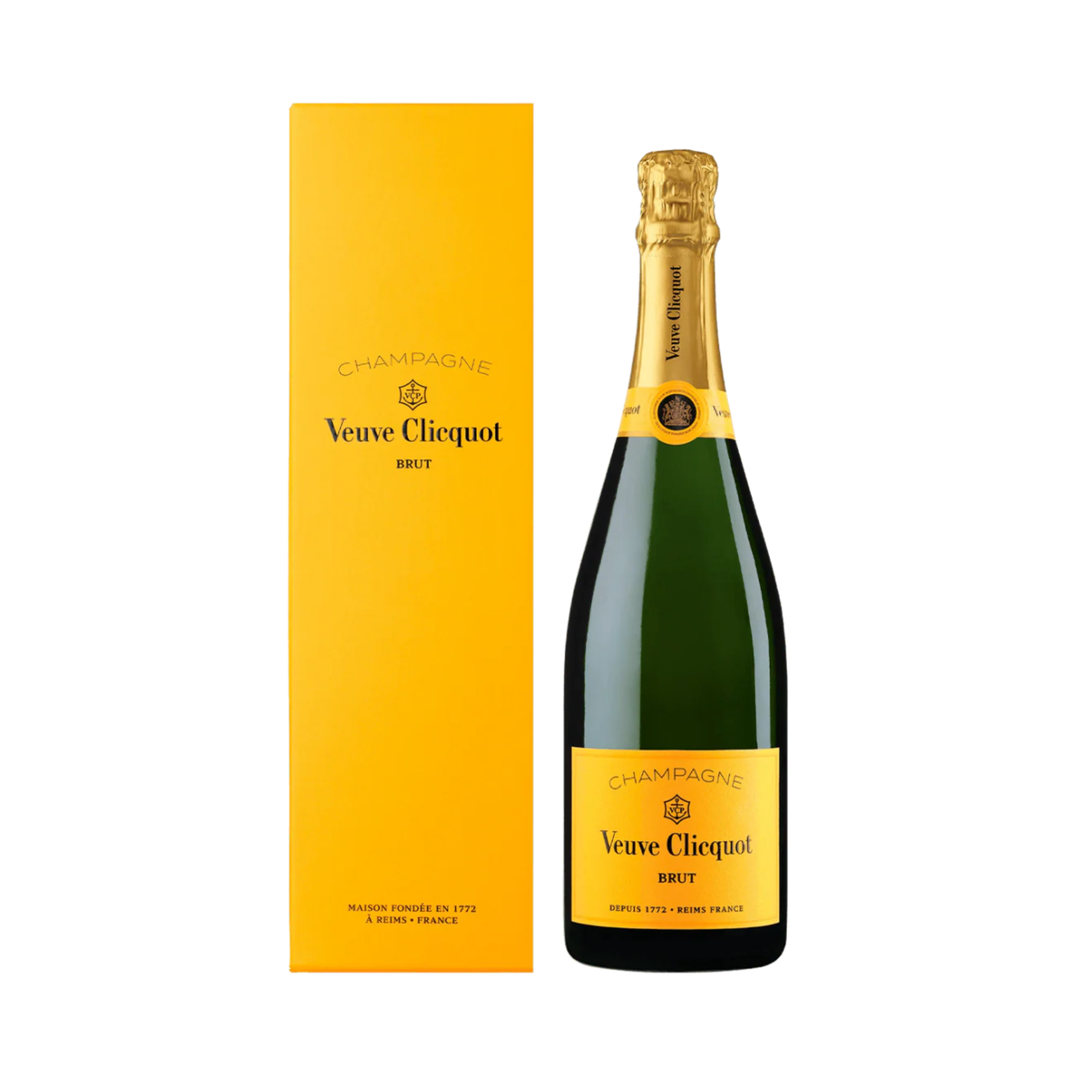 Champagne Veuve Clicquot Yellow Label Brut NV 75 cl. Med gaveæske