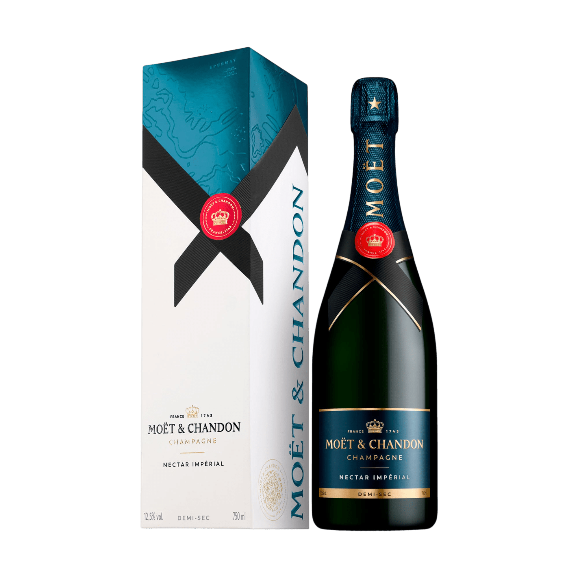 Moët & Chandon Moët & Chandon Nectar Impérial NV Demi - Sec 75 cl. med gaveæske - PremiumBottles
