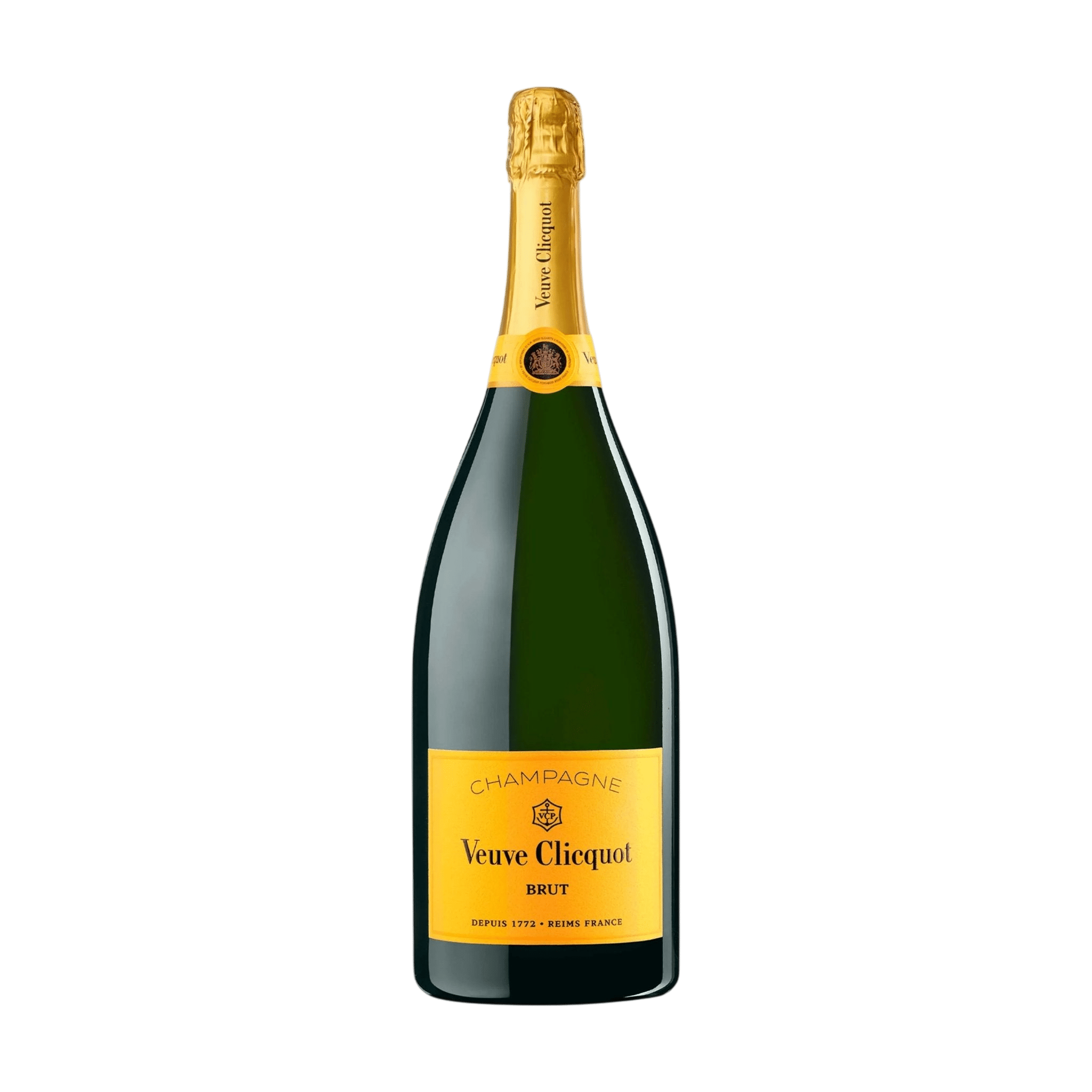 Veuve Clicquot Veuve Clicquot Brut NV Magnum 150 cl. inkl. 2 Yellow Stem Glas - PremiumBottles