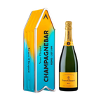 Veuve Clicquot Veuve Clicquot Yellow Label Brut NV 75 cl. Personliggør Blue Arrow Tin kasse - PremiumBottles