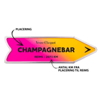 Veuve Clicquot Veuve Clicquot Rosé 75 cl. Personliggør Pink Arrow Tin kasse - PremiumBottles