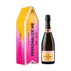 Veuve Clicquot Veuve Clicquot Rosé 75 cl. Personliggør Pink Arrow Tin kasse - PremiumBottles