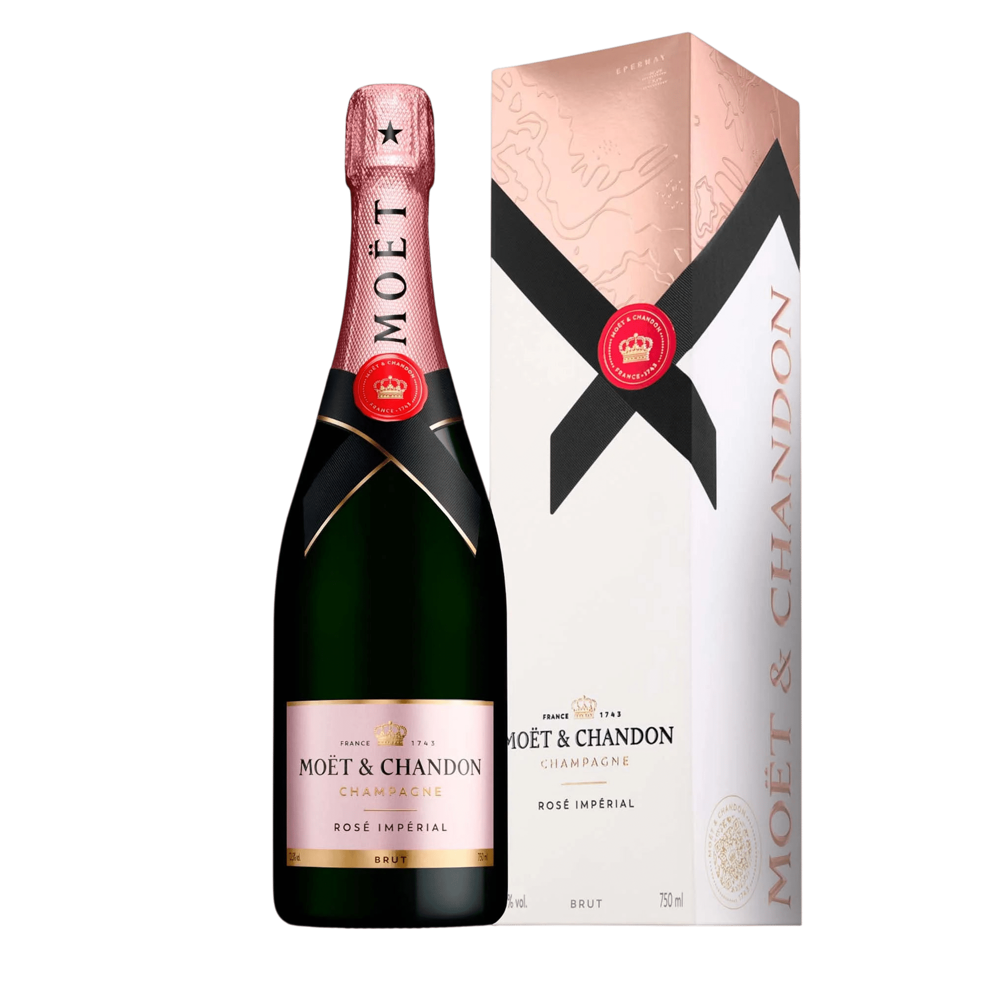 Moët & Chandon Moët & Chandon Rosé Impérial Brut NV 75 cl. med gaveæske - PremiumBottles